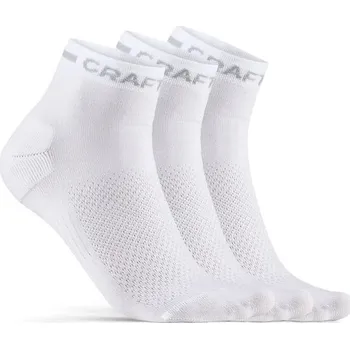 Pánské ponožky ponožky Craft Core Dry Mid, 5 párů, bílá - vel. 40-42 119070
