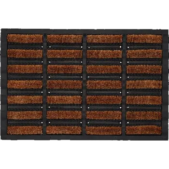 Rohožka Rohožka dělená s gumou a kokosovými štětinami, 60x40x3cm|Esschert Design