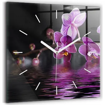 Hodiny Nástěnné hodiny Wallfluent černé 30 cm