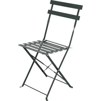 Židle zahradní BISTRO, skládací, kov, zelená, 41x46x82cm|Esschert Design