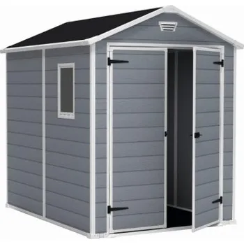 Zahradní domek Zahradní domek Keter MANOR 6 x 8 DD šedý / bílý, s podlahou