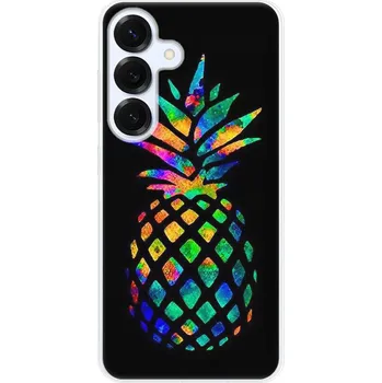 Pouzdro na mobilní telefon Odolné silikonové pouzdro iSaprio - Rainbow Pineapple - Samsung Galaxy S25