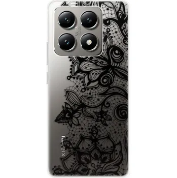 Pouzdro na mobilní telefon Odolné silikonové pouzdro iSaprio - Black Lace - Xiaomi 14T Pro