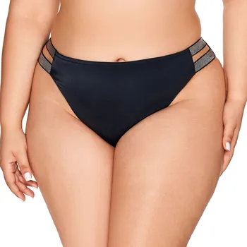 Dámské plavky Spodní díl plavek 225/16/B black - AVA černá S