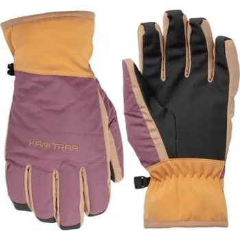 Rukavice Dámské nepromokavé rukavice KARI TRAA RAGNHILD 8 Fialová, Černá, Žlutá