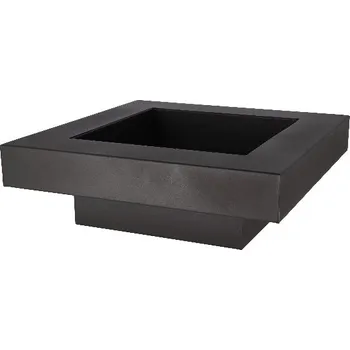Ohniště SQUARE, černá, 58x18x58cm|Esschert Design