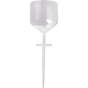 Sklenice Sklenice plážová zápich MOŘSKÝ SVĚT, plast čirá|Esschert Design