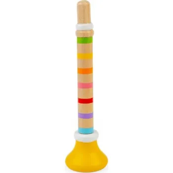 Hudební nástroj pro děti Bigjigs Toys Trumpetka 1 ks žlutá