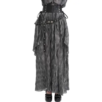 Dámská sukně sukně dámská DEVIL FASHION - Grey Gothic - S