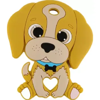 Silikonové kousátko - PEJSEK - ŽLUTÝ (Značka: KOVICT)