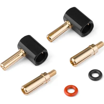 RC model Yeah Racing Úhlové zlacené konektory pro Hardcase G4 a G5