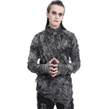 Pánské tričko tričko gothic and punk pánské - Tie-Dye Distressed - DEVIL FASHION - TT281