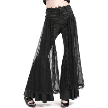 Dámské kalhoty kalhoty dámské DEVIL FASHION - Black Gothic - EPT018