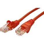 21.92.0537 Propojovací kabel RJ45/RJ45, U/UTP, 1m, kat. 5E, CCA, oranžová