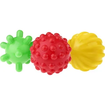 Hračka pro nejmenší Tullo - Senzorické míčky 3 ks (6 cm, 6,5 cm, 7,5 cm)
