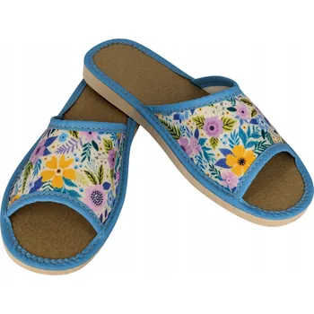 Dámské pantofle Domácí pantofle látkové, horský regionální styl Pantofle Bamboše Nazouváky velikost 37