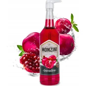 Sirup Monzini Sirup do nápojů grenadina 1l s pumpičkou