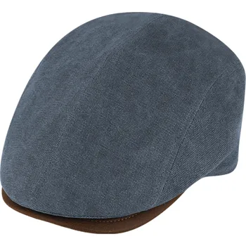 Čepice Fiebig - Headwear since 1903 Retro bekovka driver cap od Fiebig - modrý kanvas a kůže Velikost: 62 cm