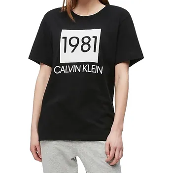 Dámské tričko Dámské Tričko s krátkým rukávem QS6343E-001 - Calvin Klein XS
