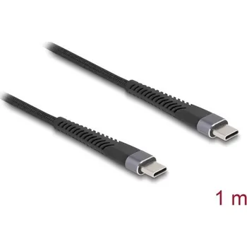 Datový kabel Delock Kabel USB 2.0 ze zástrčky USB Type-C™ na zástrčku, s prodlouženou ochranou proti ohybu, 60 W 1 m 81124