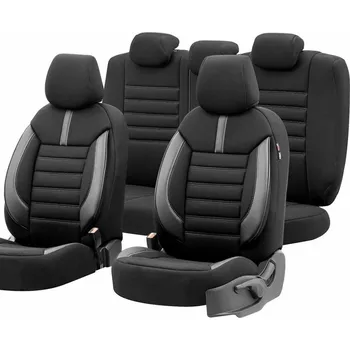 Potah sedadla OTOM Autopotahy Škoda Rapid (2012 - 2019) univerzální | LIMITED 102 BLACK/GREY 3-ZIP