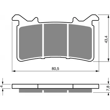 Autodíl Brzdové destičky GOLDFREN 415 S33 STREET FRONT