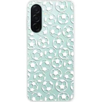 Pouzdro na mobilní telefon Odolné silikonové pouzdro iSaprio - Football pattern - white - Samsung Galaxy A26