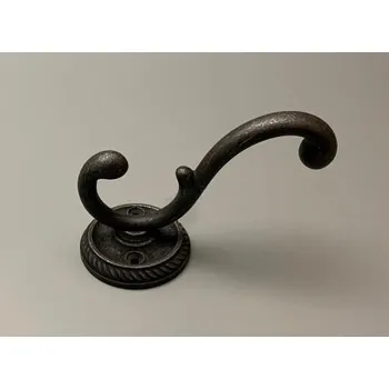 Věšák Okrasný antik věšák - černý