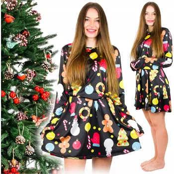 Dámské šaty ŽLUTÉ pletené šaty nad kolena, univerzální velikost