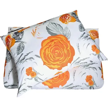 Povlečení Povlečení mikrosatén prodloužené RIDA oranžové