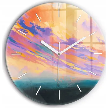 Hodiny Nástěnné hodiny Wallfluent modré 60 cm