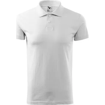 Pánské tričko Polokošile MALFINI SINGLE J., barva bílá, velikost 3XL