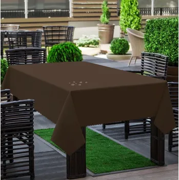 ubrus Voděodolný zahradní ubrus - tmavě hnědý 434-27-29 Rozměr ubrusu (šířka x délka): 120x160cm