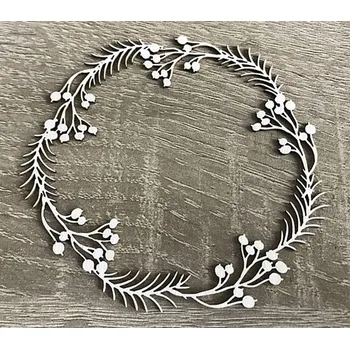 Dřevěný ozdobný výřez rámeček - ornament - 1 ks