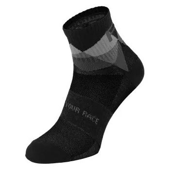 Pánské ponožky cyklistické ponožky R2 Moon ATS26D - Černá/antracit, 39-42 (M)
