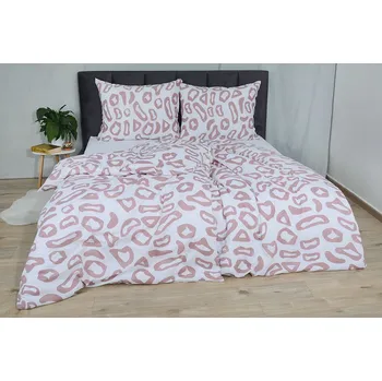 Povlečení Bavlněné povlečení BASIC PARDA starorůžové