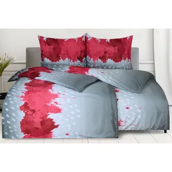 Povlečení Povlečení z mikrovlákna s bavlněným efektem prodloužené DAVINA fuchsiové