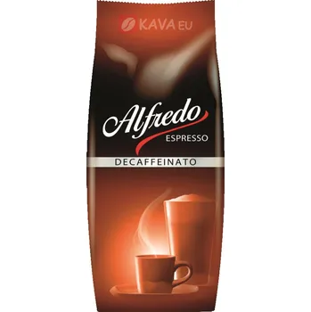Káva Alfredo Decaffeinato zrnková káva 1kg