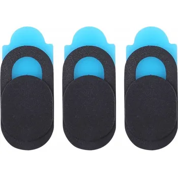 Nalepovací krytka kamery pro Apple zařízení - 3 ks - černá