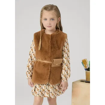 Kožešinová vesta s páskem Mayoral - 1404365041 Veľkosť: 98