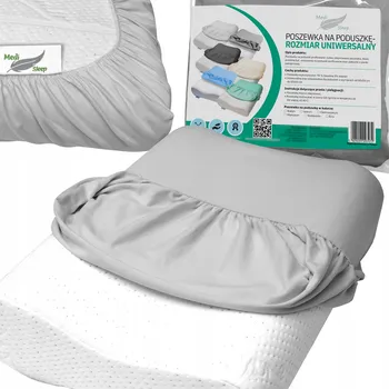 Polštář Povlak na ortopedický polštář bavlna Medi Sleep šedý 40 x 50 cm