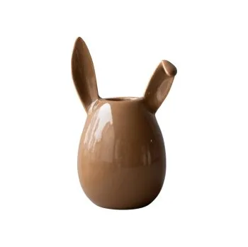 Svícen Velikonoční svícen Rabbit Shiny Nougat 13 cm
