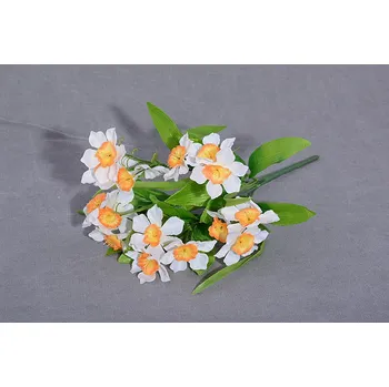 umělá květina Svazek umělých květin NARCIS bílý