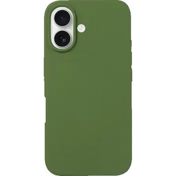 Pouzdro na mobilní telefon Silikonový kryt pro iPhone 16 - olivový
