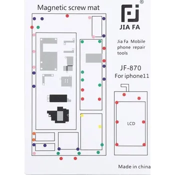 JIAFA magnetická servisní podložka pro opravu iPhone 11 - bílá