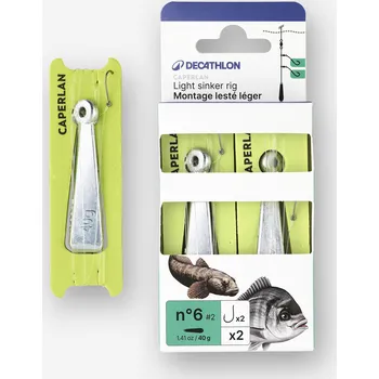 Rybářský háček CAPERLAN Montáž na mořský rybolov Palangrotte s lehkým olůvkem vel. 6 2 ks