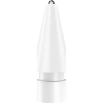 Náhradní hrot se stříbrnou špičkou pro Apple Pencil 1 / 2 / USB-C / Pro - styl 3.0 - bílý
