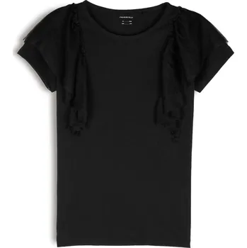 Dívčí tričko GATE Bavlněné tričko s volánky 3Y 824-0047/89