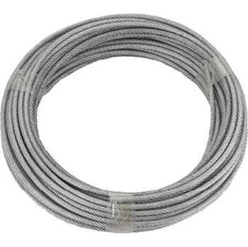 Lany ocelové lano pozinkované (Ø x d) 4 mm x 20 m dörner + helmer 190384 šedá