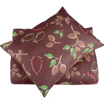 Povlečení Povlečení z mikrovlákna s bavlněným efektem prodloužené KADERA hnědé